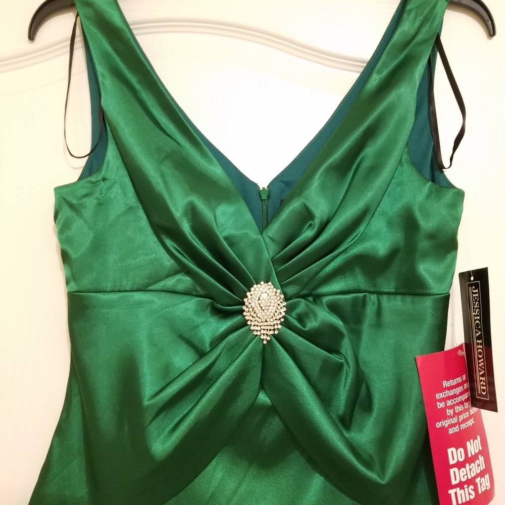 Jessica Howard Evening Woman's Emerald Top